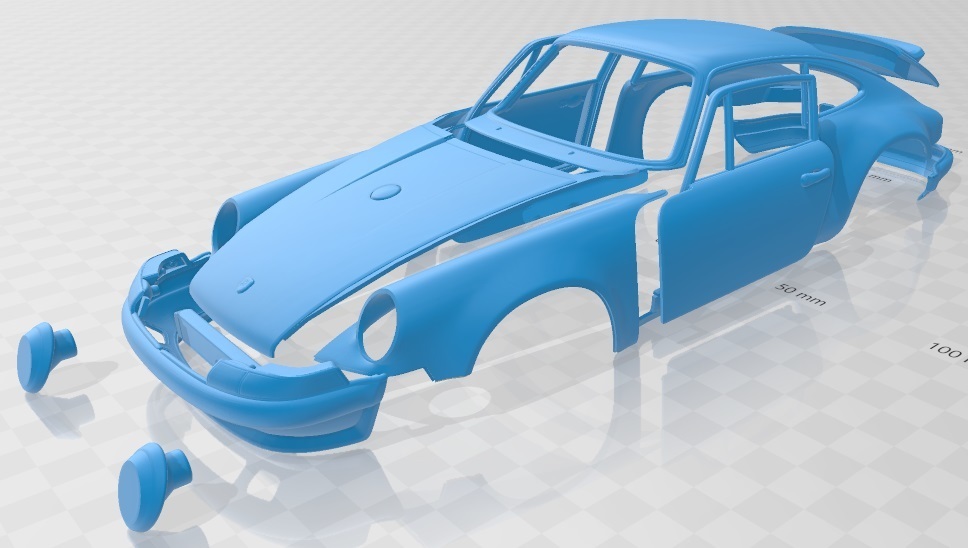 3D file Porsche 911 Classic Printable Car・3D print model to download・Cults
